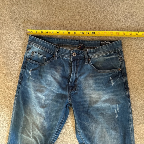 Buffalo David Bitton BDB Denim Blue Jeans Ruffler Basic | 32Wx32L - Picture 9 of 12